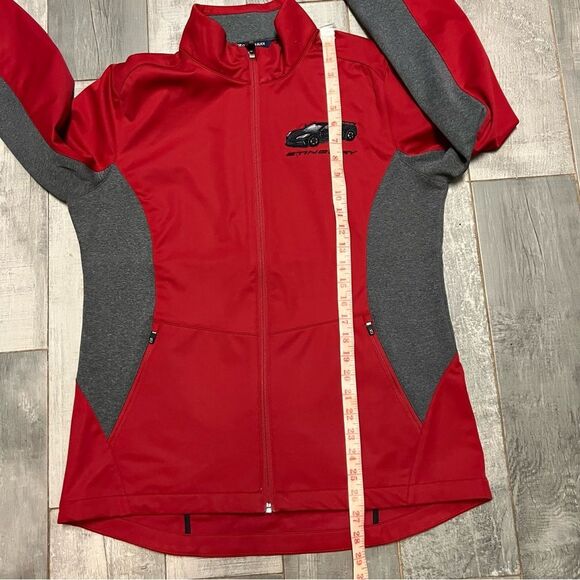 Cutter & Buck Stingray Corvette Museum Full Zip Red Long Sleeve Weathertec L - Picture 9 of 12